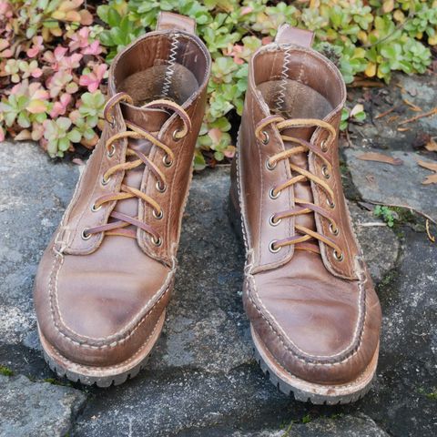 Oak Street Bootmakers Camp Boot in Horween Natural Chromexcel