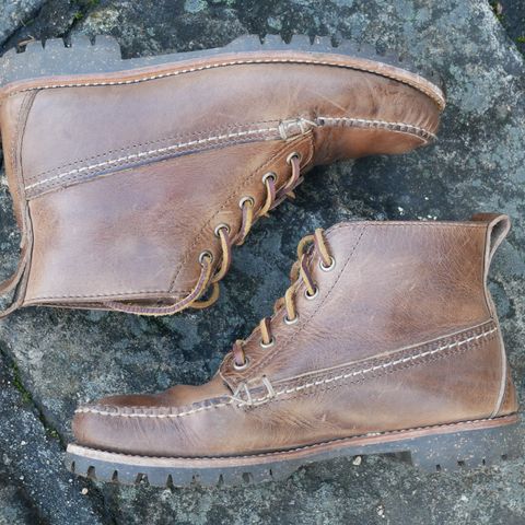 Oak Street Bootmakers Camp Boot in Horween Natural Chromexcel