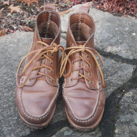 Oak Street Bootmakers Camp Boot in Horween Natural Chromexcel
