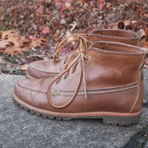 Oak Street Bootmakers Camp Boot in Horween Natural Chromexcel