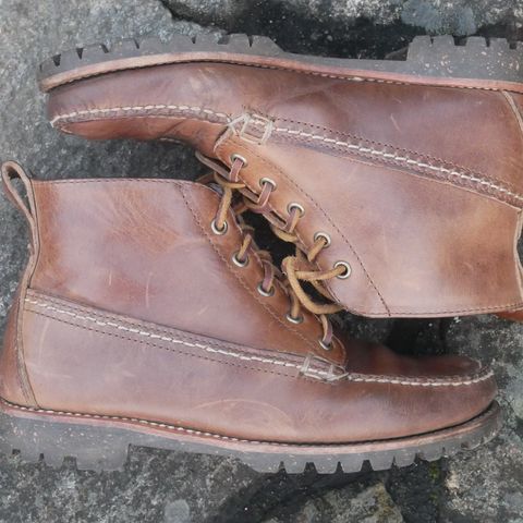 Oak Street Bootmakers Camp Boot in Horween Natural Chromexcel