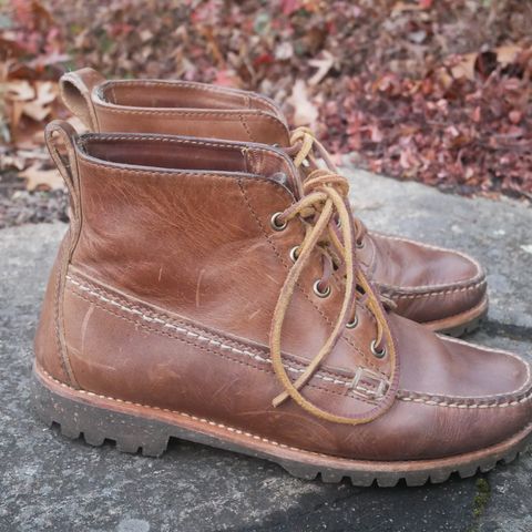 Oak Street Bootmakers Camp Boot in Horween Natural Chromexcel