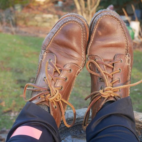 Oak Street Bootmakers Camp Boot in Horween Natural Chromexcel
