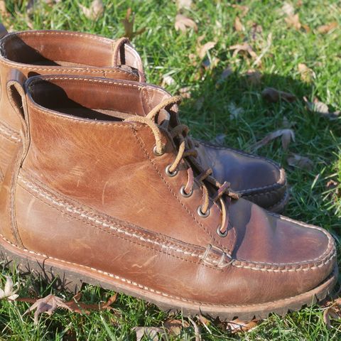 Oak Street Bootmakers Camp Boot in Horween Natural Chromexcel