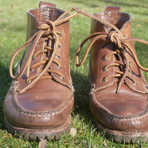 Oak Street Bootmakers Camp Boot in Horween Natural Chromexcel
