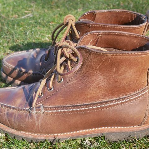 Oak Street Bootmakers Camp Boot in Horween Natural Chromexcel