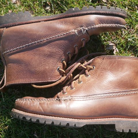 Oak Street Bootmakers Camp Boot in Horween Natural Chromexcel