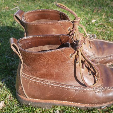 Oak Street Bootmakers Camp Boot in Horween Natural Chromexcel