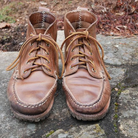 Oak Street Bootmakers Camp Boot in Horween Natural Chromexcel