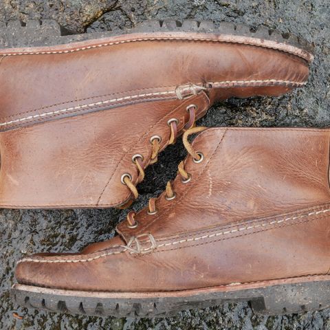 Oak Street Bootmakers Camp Boot in Horween Natural Chromexcel