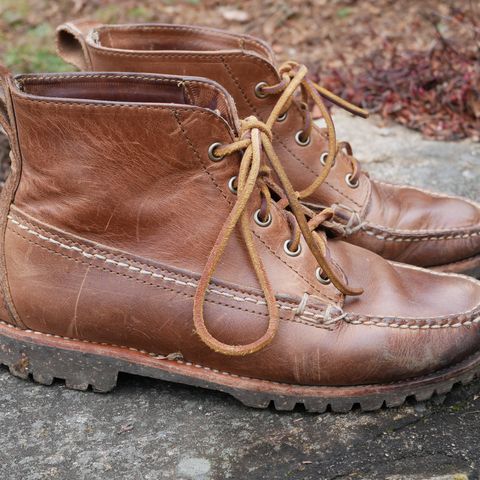 Oak Street Bootmakers Camp Boot in Horween Natural Chromexcel
