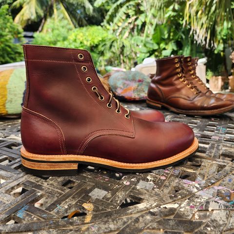 Oak Street Bootmakers Trench Boot in Horween Color 8 Chromexcel