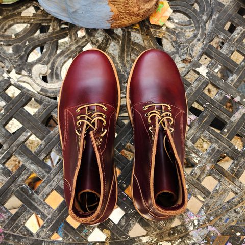 Oak Street Bootmakers Trench Boot in Horween Color 8 Chromexcel