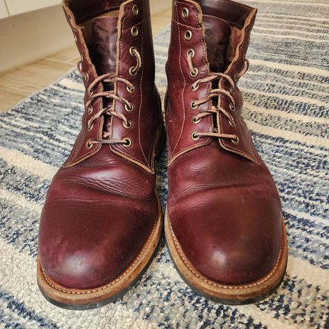 View photo of Oak Street Bootmakers Trench Boot in Horween Color 8 Chromexcel