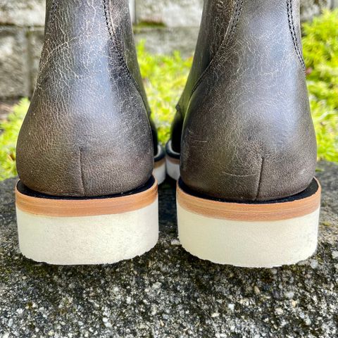 Grant Stone Garrison Boot in Black Waxed Deer