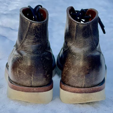 Grant Stone Garrison Boot in Black Waxed Deer