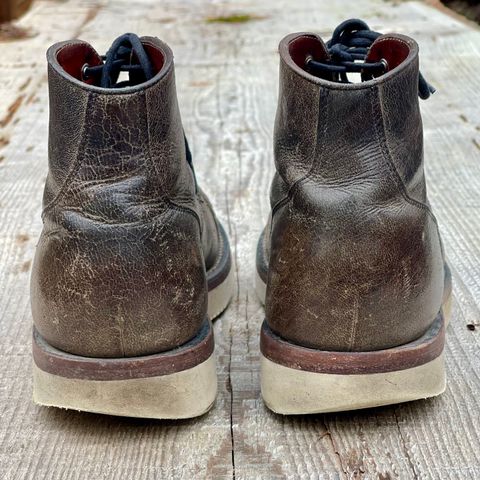 Grant Stone Garrison Boot in Black Waxed Deer