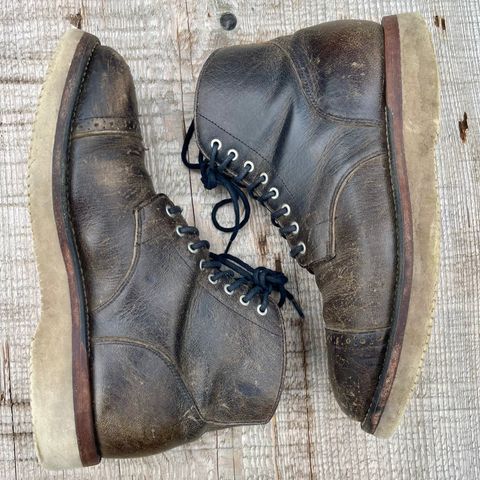 Grant Stone Garrison Boot in Black Waxed Deer