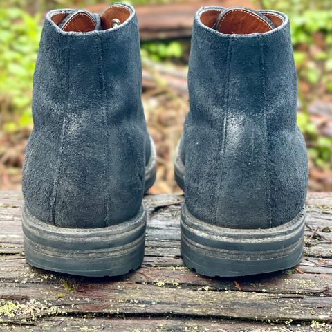 View photo of Grant Stone Edward Boot in C.F. Stead Black Waxy Commander Suede