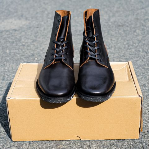 Clinch Yeager Boots in Black Overdyed Horsebutt