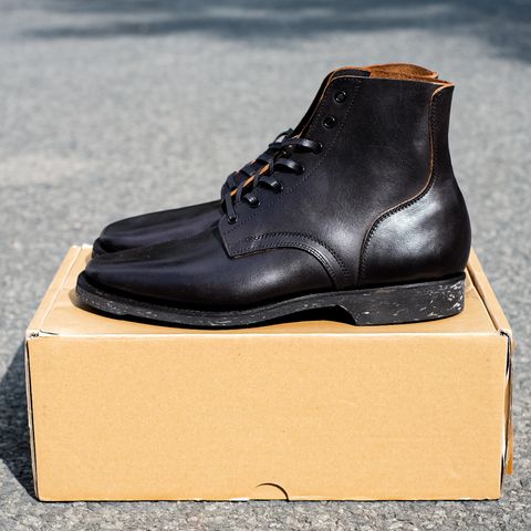 Clinch Yeager Boots in Black Overdyed Horsebutt