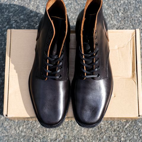 Clinch Yeager Boots in Black Overdyed Horsebutt