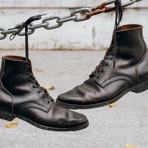 Clinch Yeager Boots in Black Overdyed Horsebutt