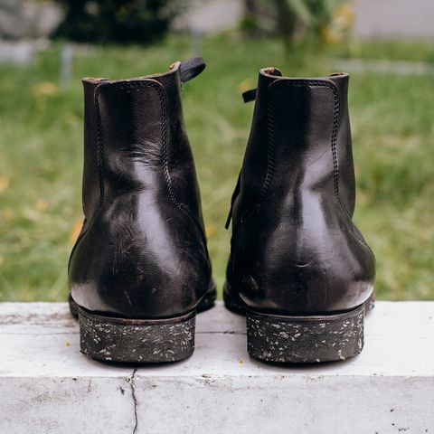 Clinch Yeager Boots in Black Overdyed Horsebutt