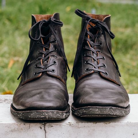 Clinch Yeager Boots in Black Overdyed Horsebutt