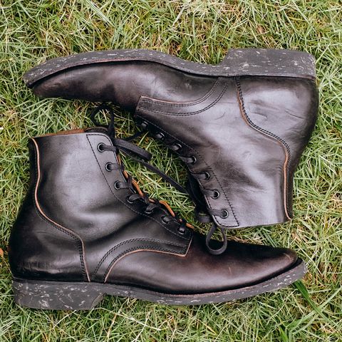 Clinch Yeager Boots in Black Overdyed Horsebutt