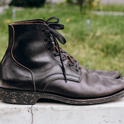 Clinch Yeager Boots in Black Overdyed Horsebutt
