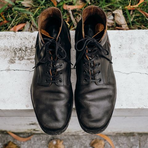 Clinch Yeager Boots in Black Overdyed Horsebutt