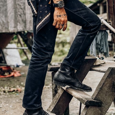 Clinch Yeager Boots in Black Overdyed Horsebutt