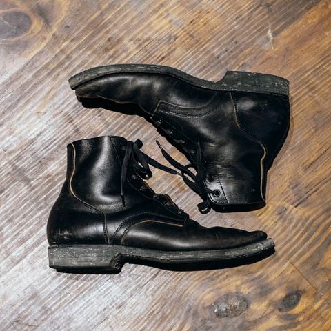 Clinch Yeager Boots in Black Overdyed Horsebutt