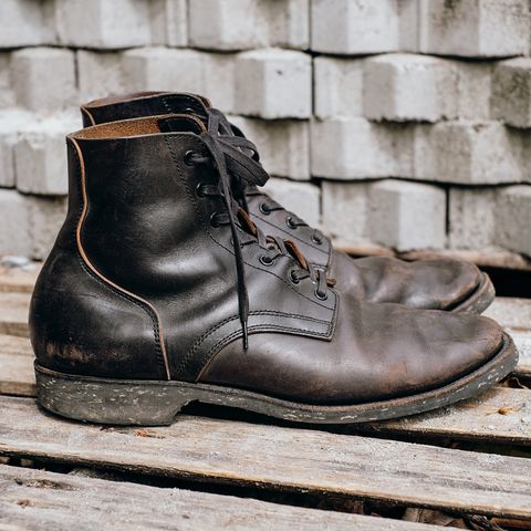 Clinch Yeager Boots in Black Overdyed Horsebutt