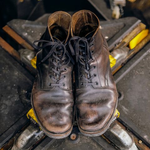 Clinch Yeager Boots in Black Overdyed Horsebutt
