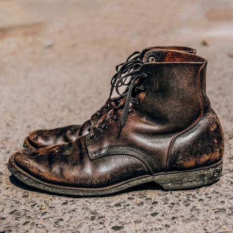 Clinch Yeager Boots in Black Overdyed Horsebutt