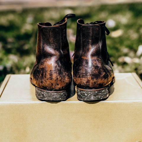 Clinch Yeager Boots in Black Overdyed Horsebutt