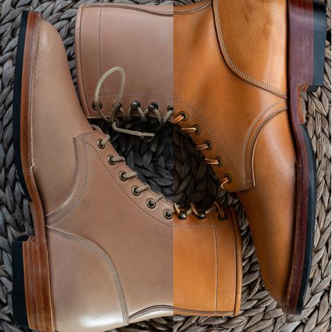 View photo of Onderhoud SVC02 Packer Boot in Shinki Natural Oiled Horsebutt