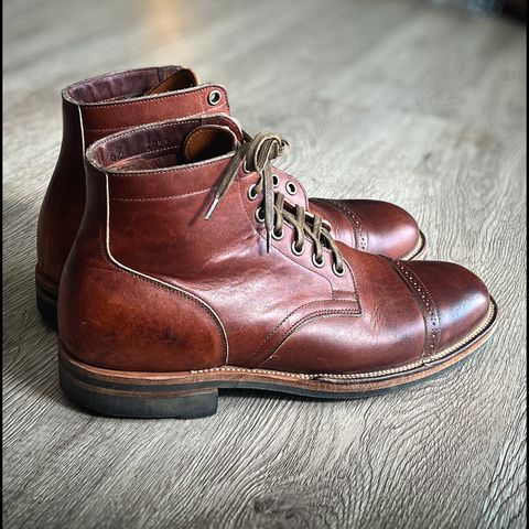 View photo of Viberg Service Boot in Horween Saddle Tan Chromepak