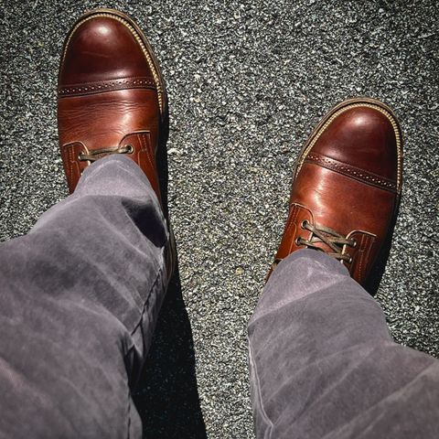 View photo of Viberg Service Boot in Horween Saddle Tan Chromepak