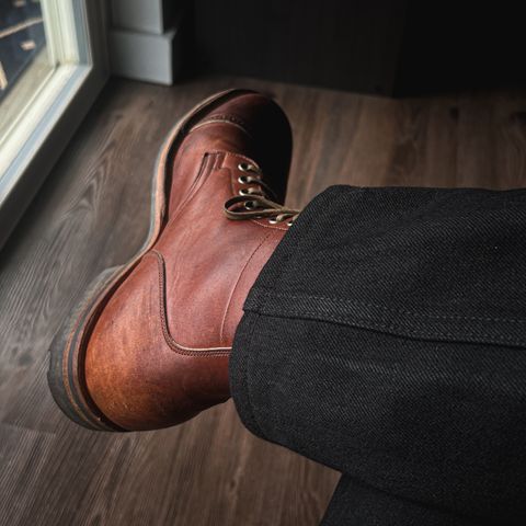 View photo of Viberg Service Boot in Horween Saddle Tan Chromepak