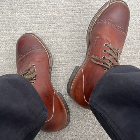 View photo of Viberg Service Boot in Horween Saddle Tan Chromepak