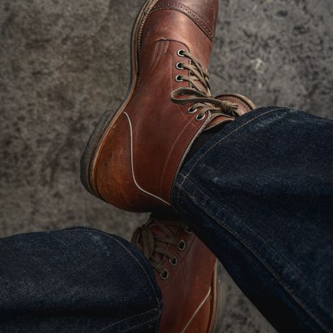 Viberg Service Boot in Horween Saddle Tan Chromepak