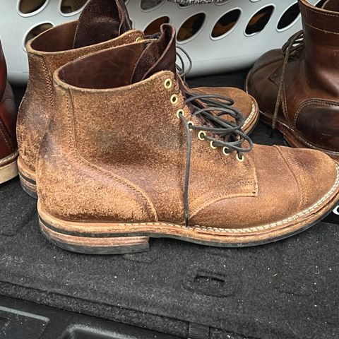 Viberg Service Boot in Horween Natural Waxed Flesh