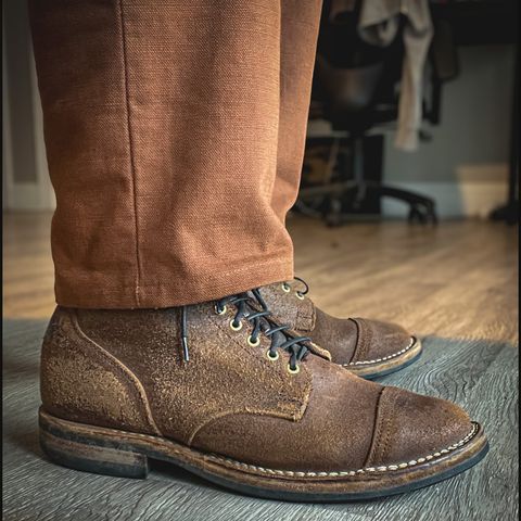 Viberg Service Boot in Horween Natural Waxed Flesh