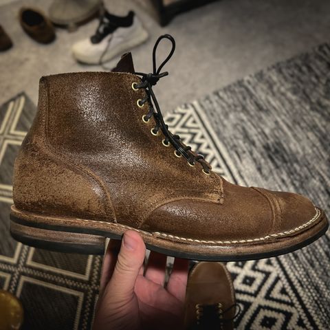 Viberg Service Boot in Horween Natural Waxed Flesh