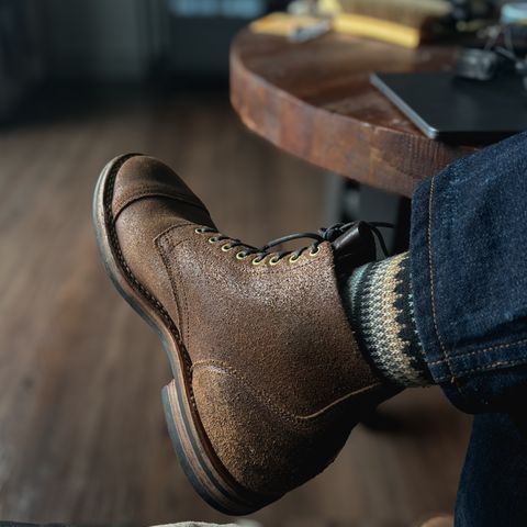 Viberg Service Boot in Horween Natural Waxed Flesh