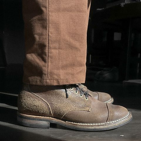 View photo of Viberg Service Boot in Horween Natural Waxed Flesh