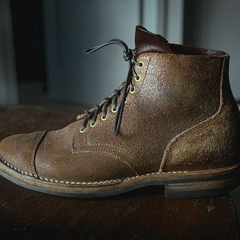 View photo of Viberg Service Boot in Horween Natural Waxed Flesh